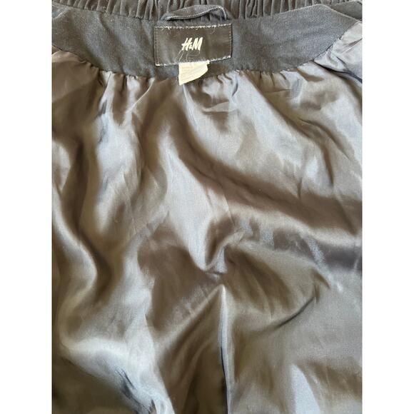 W's VTG H&M Black cotton duster, lined sz 16 goth punk Y2K - Picture 16 of 16